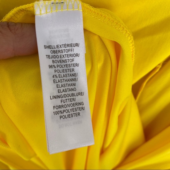 Adrianna Papell • Spaghetti strap yellow dress - Picture 7 of 7